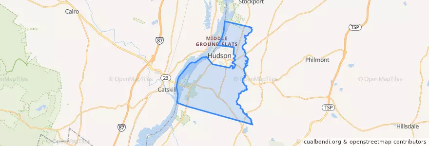 Mapa de ubicacion de Town of Greenport.