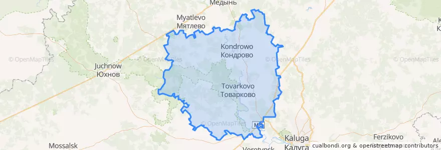 Mapa de ubicacion de Дзержинский район.