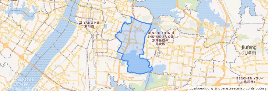 Mapa de ubicacion de 珞南街道.