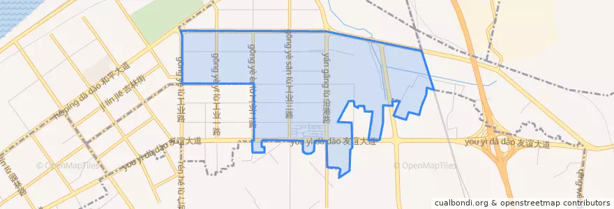 Mapa de ubicacion de 冶金街道.