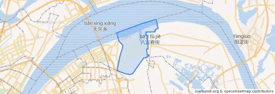 Mapa de ubicacion de 青山镇街道.