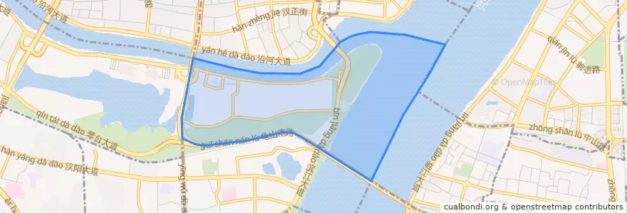 Mapa de ubicacion de 晴川街道.