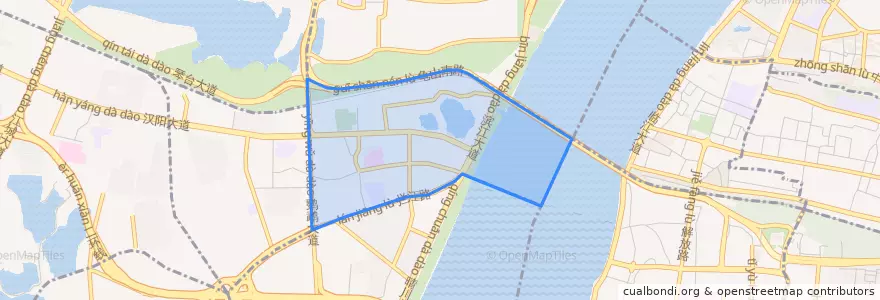 Mapa de ubicacion de 建桥街道.