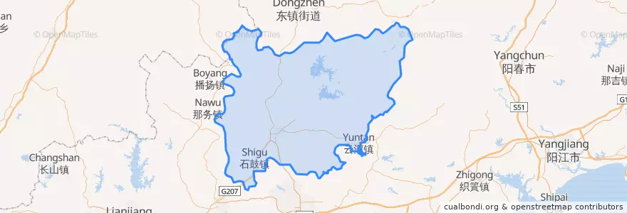 Mapa de ubicacion de 高州市 (Gaozhou).