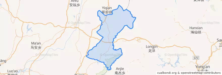 Mapa de ubicacion de 石城县 (Shicheng).