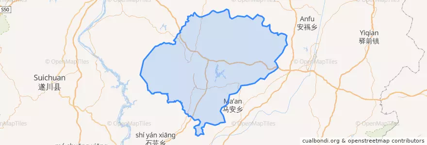 Mapa de ubicacion de 兴国县 (Xingguo).