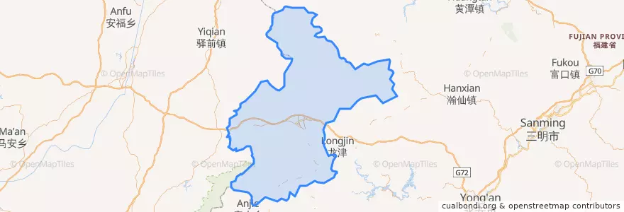 Mapa de ubicacion de 宁化县.