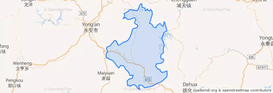 Mapa de ubicacion de 大田县.