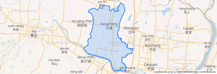 Mapa de ubicacion de 方城镇.