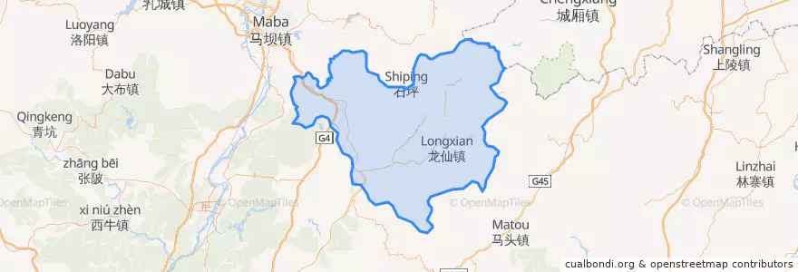 Mapa de ubicacion de 翁源县.