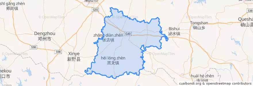 Mapa de ubicacion de 唐河县.
