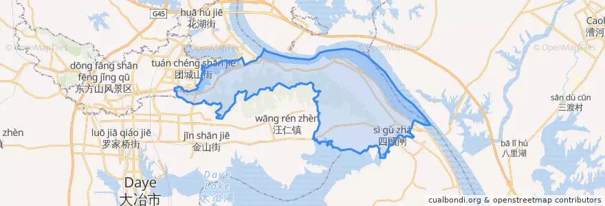 Mapa de ubicacion de Xisaishan District.