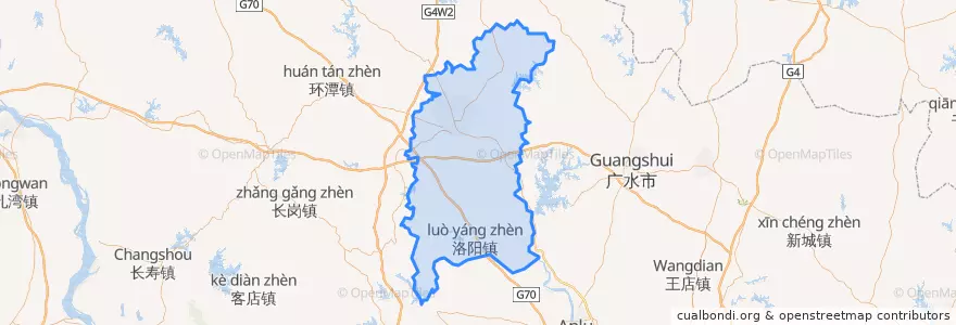 Mapa de ubicacion de District de Zengdu.