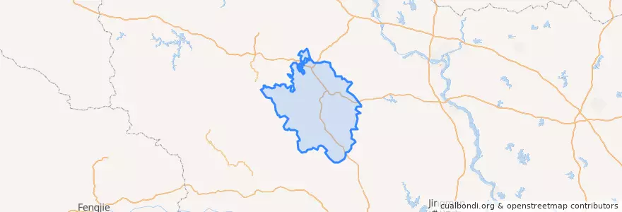 Mapa de ubicacion de 保康县.