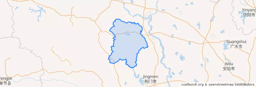 Mapa de ubicacion de 南漳县.