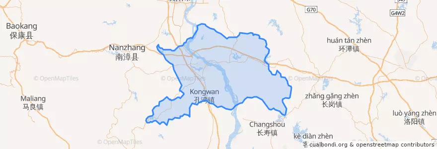 Mapa de ubicacion de 宜城市.