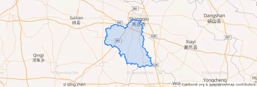 Mapa de ubicacion de 睢阳区.
