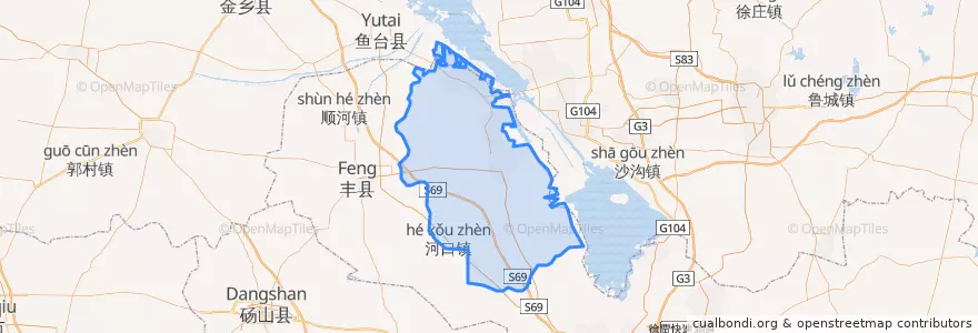 Mapa de ubicacion de 沛县 (Pei).
