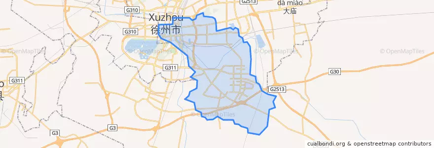 Mapa de ubicacion de 云龙区.