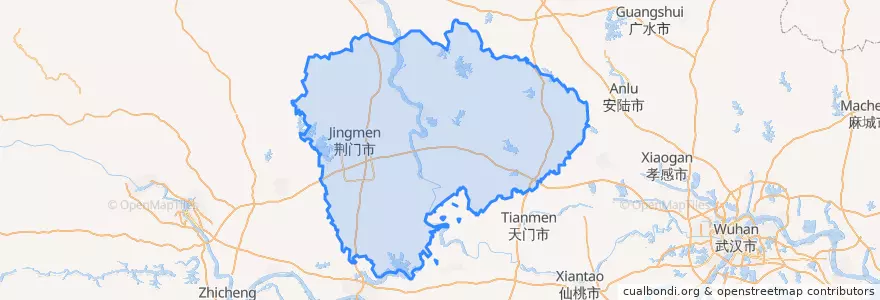 Mapa de ubicacion de جینگمن.