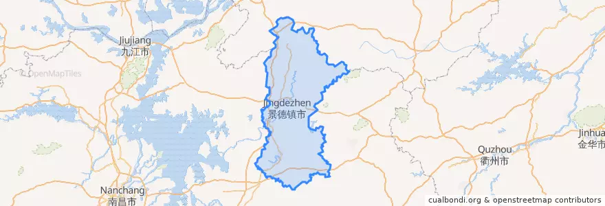 Mapa de ubicacion de جینگدیجن.