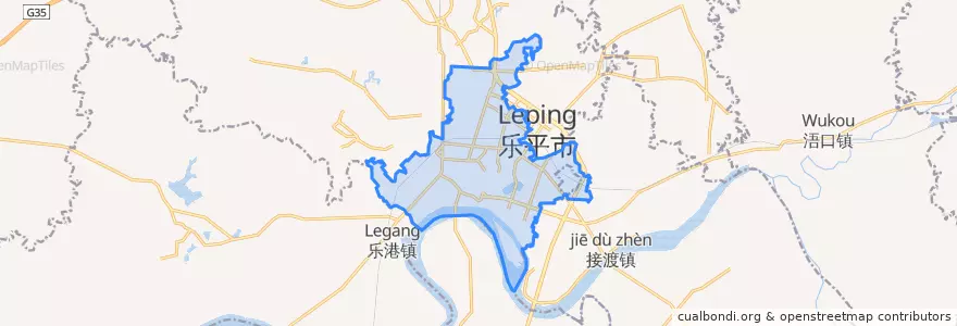 Mapa de ubicacion de 洎阳街道.