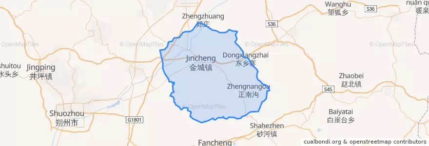 Mapa de ubicacion de 应县.