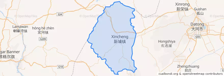 Mapa de ubicacion de 右玉县.
