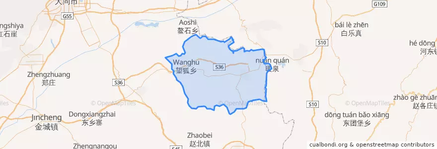 Mapa de ubicacion de 广灵县 (Guangling).