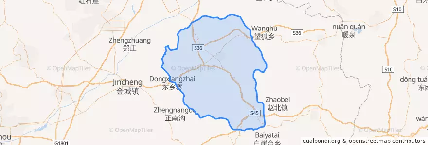 Mapa de ubicacion de 浑源县.