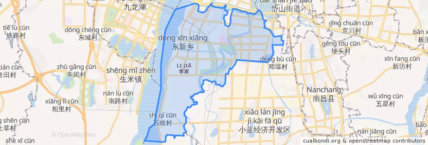 Mapa de ubicacion de 东新乡.