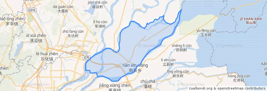 Mapa de ubicacion de 南新乡.