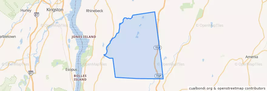 Mapa de ubicacion de Town of Clinton.