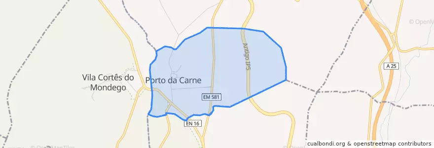 Mapa de ubicacion de Porto da Carne.