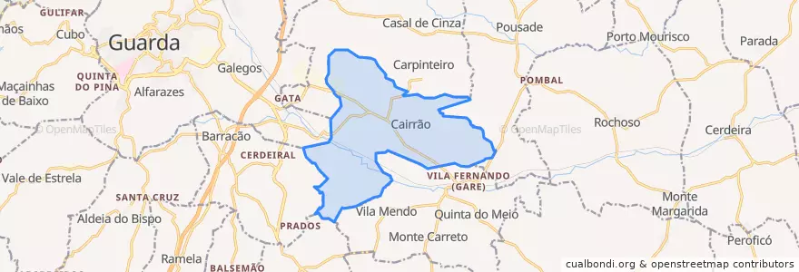 Mapa de ubicacion de Vila Garcia.