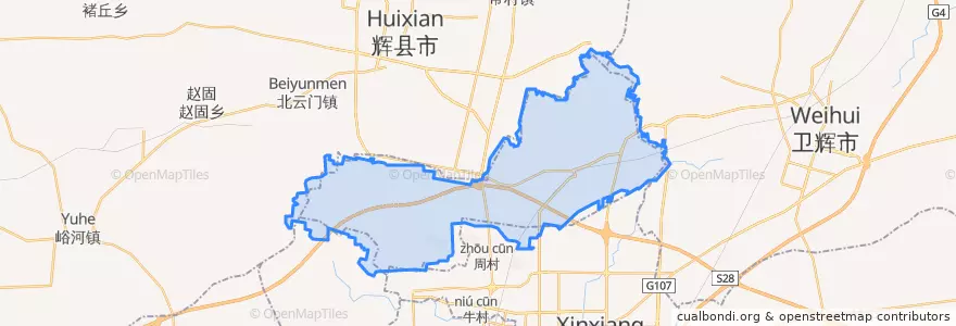Mapa de ubicacion de Fengquan District.