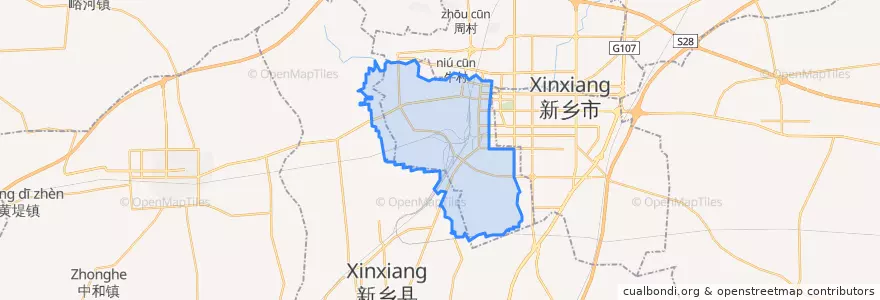 Mapa de ubicacion de Weibin District.