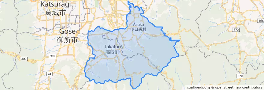 Mapa de ubicacion de Takaichi County.