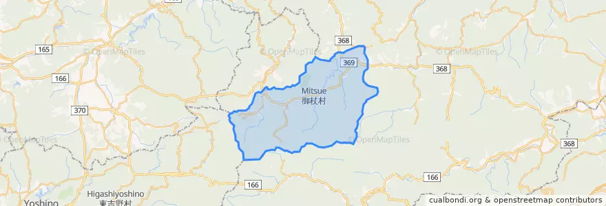 Mapa de ubicacion de 御杖村.