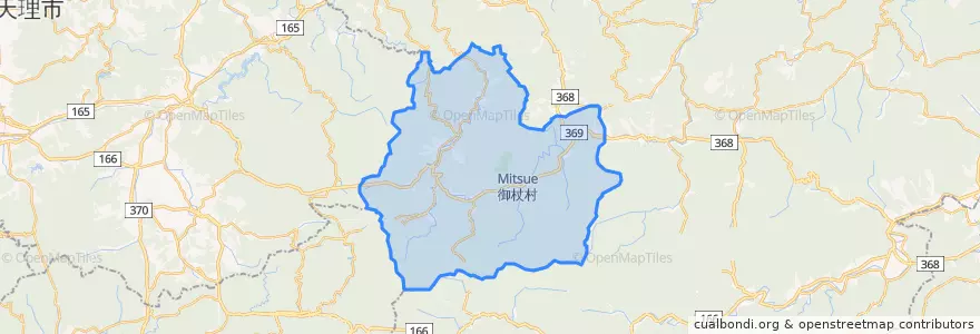 Mapa de ubicacion de 宇陀郡.