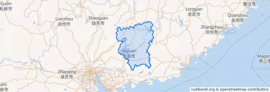 Mapa de ubicacion de Хэюань.