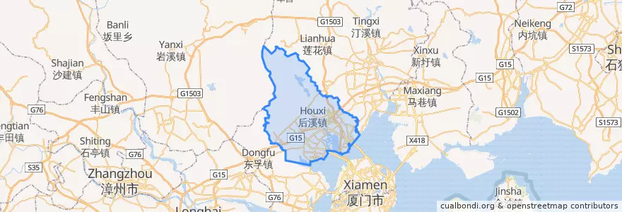 Mapa de ubicacion de Jimei.