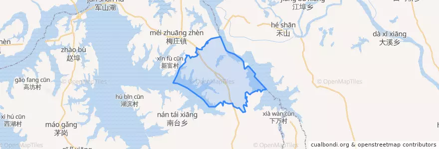 Mapa de ubicacion de 二塘乡.