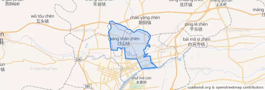 Mapa de ubicacion de 老城区.