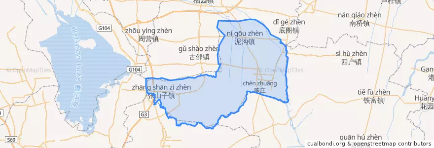 Mapa de ubicacion de 台儿庄区.