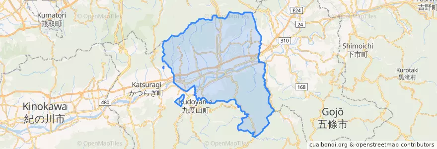Mapa de ubicacion de 橋本市.