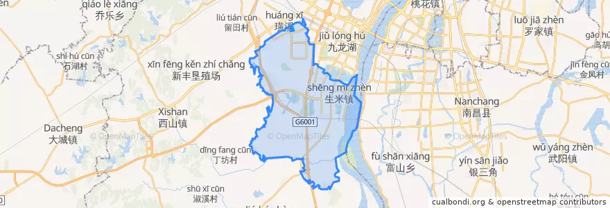Mapa de ubicacion de Shengmi.