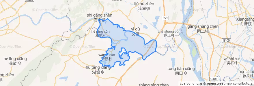 Mapa de ubicacion de 松湖镇.