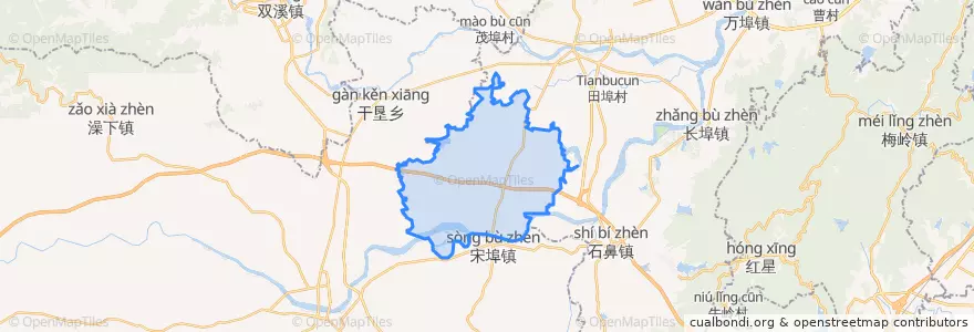 Mapa de ubicacion de 黄洲镇.