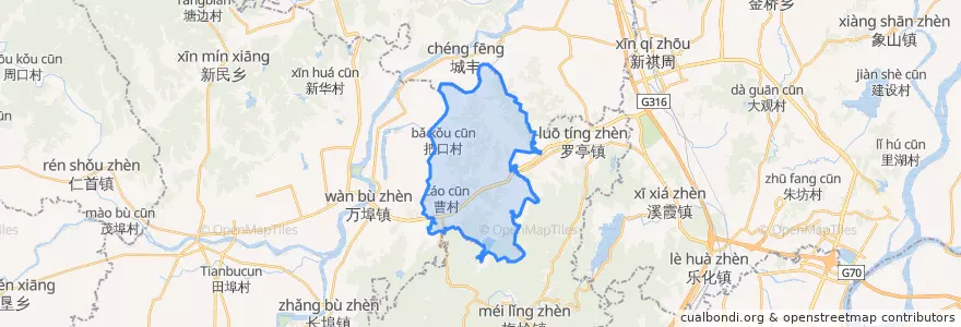 Mapa de ubicacion de 长均乡.